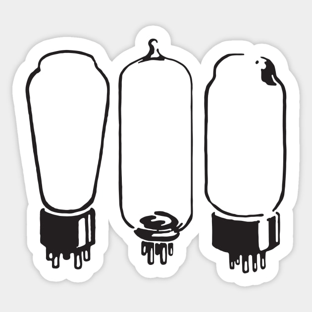 Vacuum tubes XXX Sticker by SerifsWhiskey